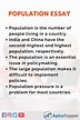 Essay on Population | Population Essay for Students and Children in ...