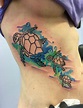 Watercolor sea turtles tattoo by Chris Burke at Serenity Ink Milwaukee ...