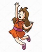 Happy Girl Jumping Stock Vector Image by ©indomercy2012 #63844043