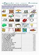 objects in the house - ESL worksheet by primpi