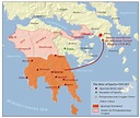 Rise of Sparta 505 BCE | History/Geography/Maps | Pinterest | History ...