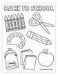 Free Printable Back to School Coloring Page - Pjs and Paint