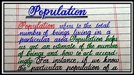Essay on "population" in English | Write an essay on Population Growth ...