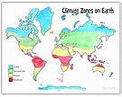 Color A Map of Climate Zones - Layers of Learning