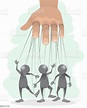 Puppeteer And His Puppets Stock Illustration - Download Image Now ...