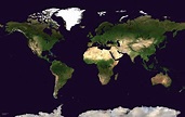 Medium Satellite Map of the World (Laminated)