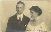 Erbprinz Nikolaus von Oldenburg mit seiner Braut Helena von Waldeck ...