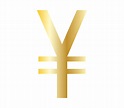 Golden yen symbol 658708 Vector Art at Vecteezy