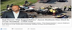 Sad News! Actor Jason Statham Dies In Car Accident - Hoax ...
