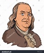Vector Illustrated Portrait Benjamin Franklin Stock Vector (Royalty ...