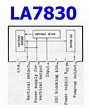 LA7830 Datasheet - Monolithic linear IC for Color TV ( Pinout )