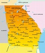 Georgia Map - Guide of the World