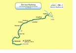 Karte Isar Radweg