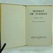 Monday or Tuesday by Virginia Woolf: Very Good Hardcover (1921) 1st ...