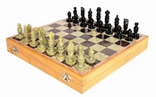 Marble 12x12 INCHEStone Chess Board with Wooden Base - Chess Game Board ...