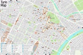 Turin Main Attractions Map - Ontheworldmap.com