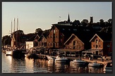 Norwegen, Østlandet, Vestfold, Tønsberg, Hafen, Hafenkai, Boote ...