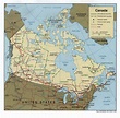 Online Map of Canada Political