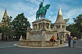 Statue of king of Hungary, St. Stephen, Fisherman's Bastion, Budapest ...