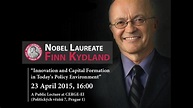 Finn E. Kydland Nobel Lecture at CERGE-EI - YouTube