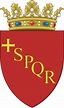 El escudo de armas de Roma con una corona ducal Rome History, Kingdom ...
