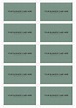 A4 Business Card Template PSD (10 Per Sheet) | Printable business cards ...