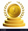 First place award symbol Royalty Free Vector Image
