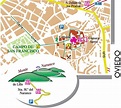 Plano turístico de Oviedo. Visita Oviedo en 1 día. - %Axtur: Asturias ...