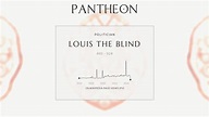 Louis the Blind Biography - Holy Roman Emperor from 901 to 905 | Pantheon