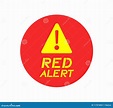 Icono de la alerta roja ilustración del vector. Ilustración de riesgo ...