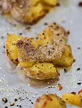 Crispy Smashed Potatoes - Roasted Smashed Potatoes