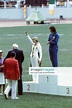 Siegerehrung 200m Lauf der Damen - Olympiasiegerin Bärbel Eckert Wöckel ...