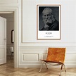 Walt Whitman - Minimalistisches Poster, Grasblätter, Lied von mir, O Me ...