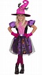 Halloween Hexe Kostüm für Mädchen - Lila/Pink - Magicoo