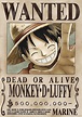 Monkey D Luffy Wanted Poster Hd