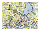 Mapa detallado de la parte central de la ciudad de Hamburgo | Hamburgo ...