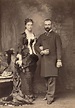 Prince Thomas de Savoie (1854-1931) duc de Gênes et son épouse la ...
