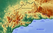 Mapa físico de la provincia de Málaga - Tamaño completo | Gifex