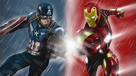 Captain America And Iron Man Artwork 5k iron man wallpapers, hd ...