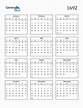 Free 1692 Calendars in PDF, Word, Excel