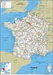 Straßenkarte Frankreich, Vinyl, 130 x 180 cm : Amazon.de: Bürobedarf ...