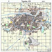 Topeka Kansas Street Map 2071000