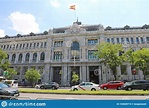 MADRID, SPANIEN - 2. JULI 2019: Historisches Gebäude Von Banco De ...