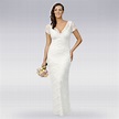 Debut Womens Ivory Tiered Lace Wedding Dress From Debenhams | eBay