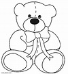 Printable Teddy Bear Coloring Pages For Kids | Cool2bKids