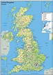 Mapa geográfico del Reino Unido (UK): topografía y características ...