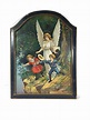 1800's H. Zabateri "Guardian Angel". It is an original chromolithograph ...