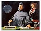 Portrait of Luca Pacioli print by Jacopo de Barbari | Posterlounge