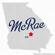 Map of McRae, GA, Georgia
