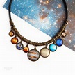 Planet Necklace Solar System Bib Statement Necklace Space - Etsy ...